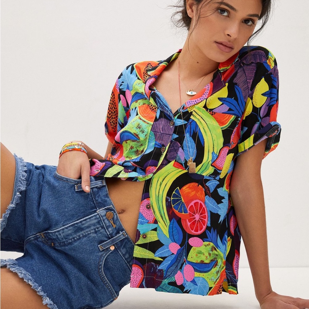Anthro Orane Sigal Bonanza Surf Buttondown
